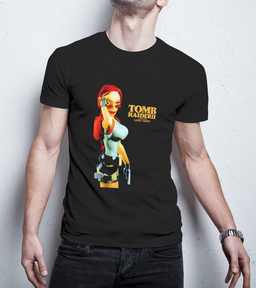 Lara Croft Tomb Raider II Starring Iconic Video Game T-Shirt