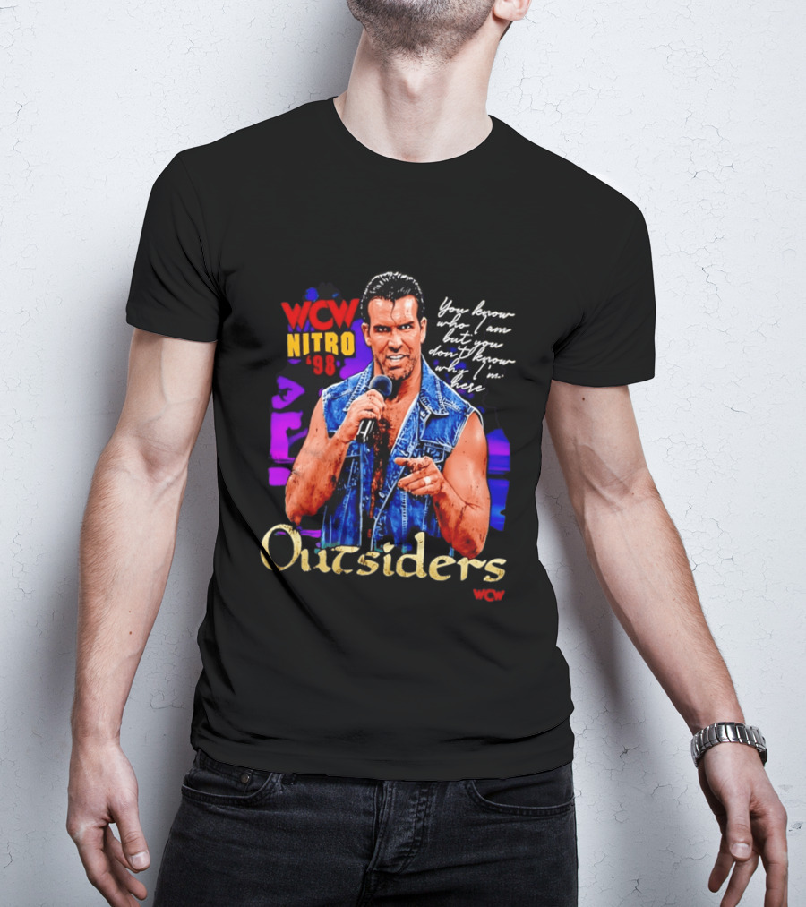 WCW Nitro '98 Scott Hall Outsiders You Know Who I Am T-Shirt