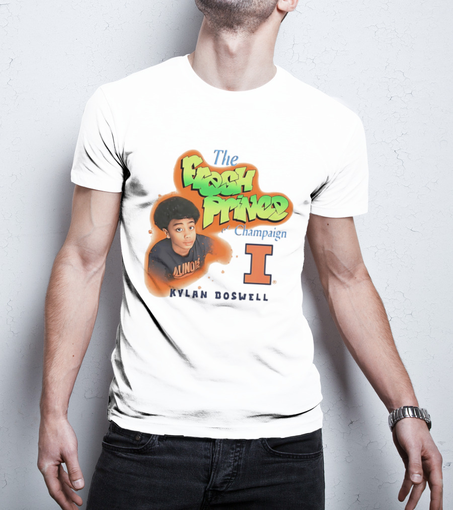 Kylan Boswell Illinois Fighting Illini The Fresh Prince Of Champaign T-Shirt