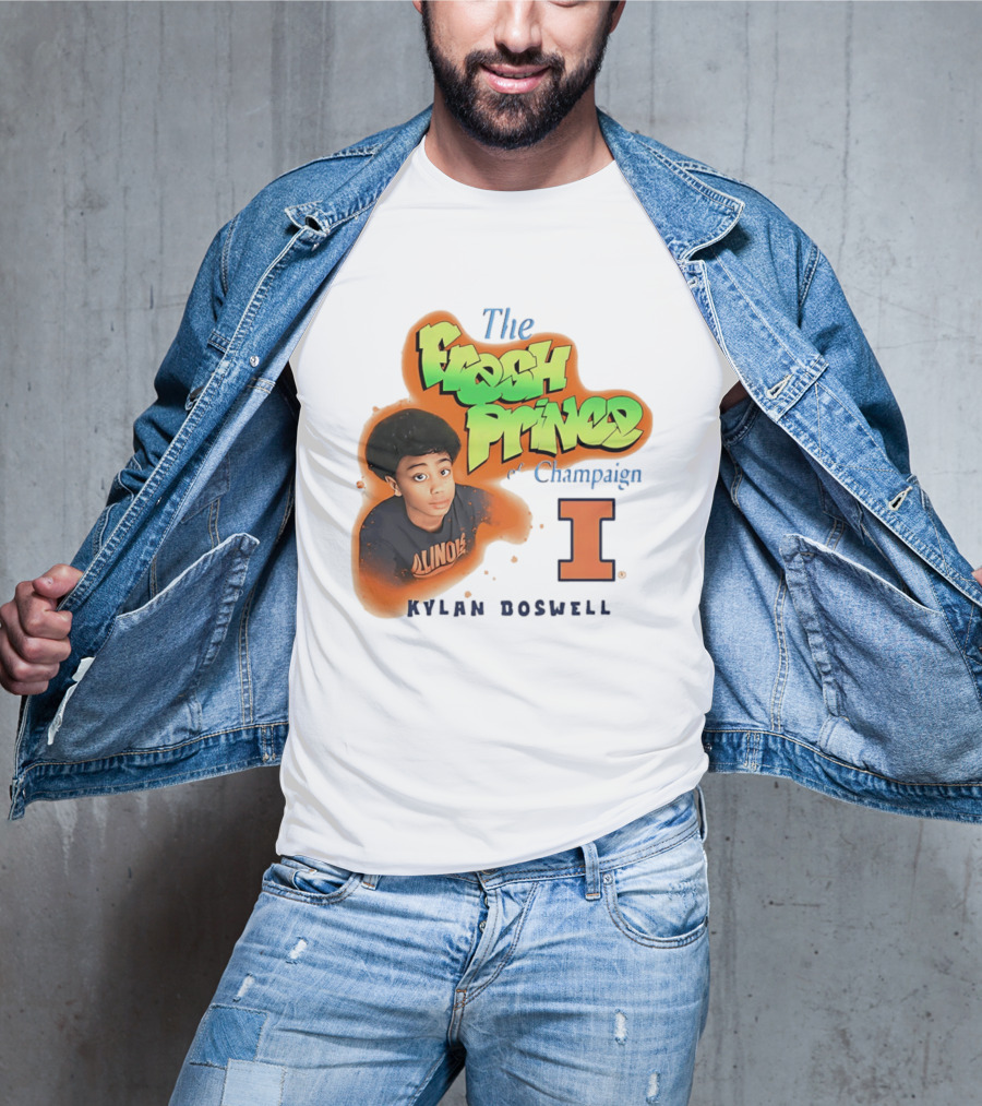 Kylan Boswell Illinois Fighting Illini The Fresh Prince Of Champaign T-Shirt