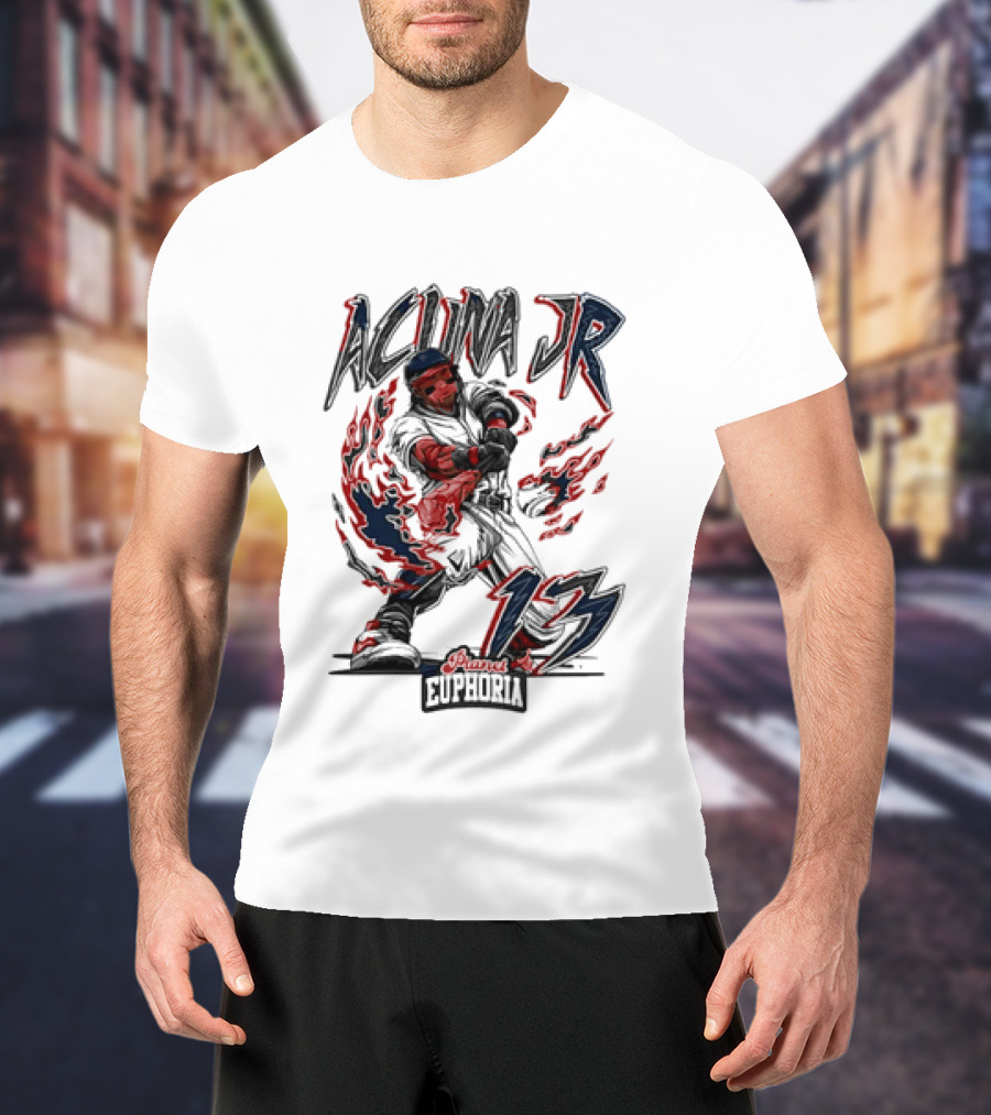 Acuna Jr 13 Euphoria Atlanta Braves T-Shirt