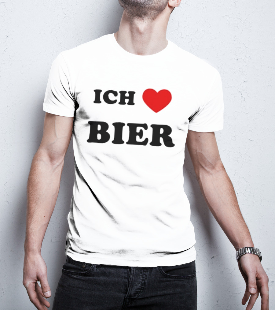 Ich Love Bier Heart Germany T-Shirt