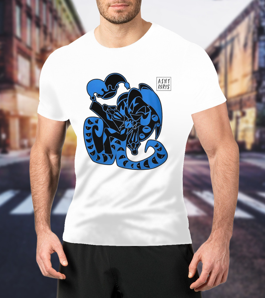 Shadow Milk Cookie Run A4NT Peeking Jester Snake T-Shirt