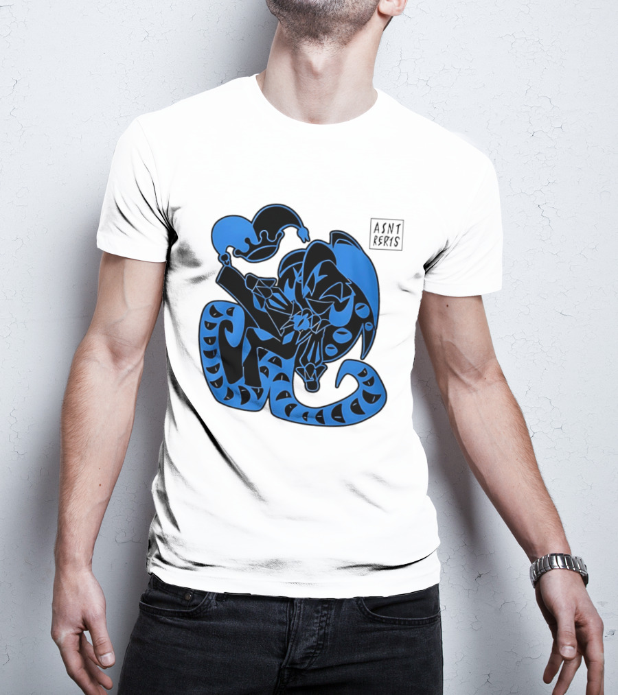 Shadow Milk Cookie Run A4NT Peeking Jester Snake T-Shirt