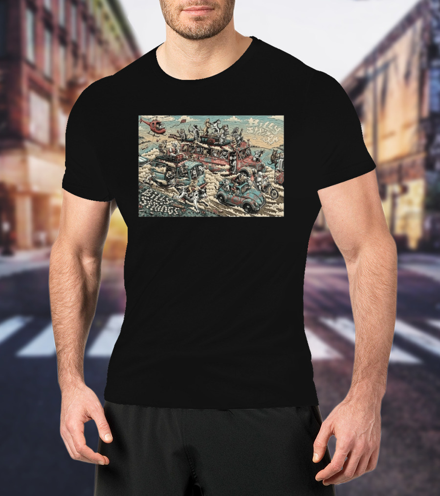 Billy Strings Bethel Woods Center 2026 Event By Dylan Goldberger With Dogs And Cars T-Shirt