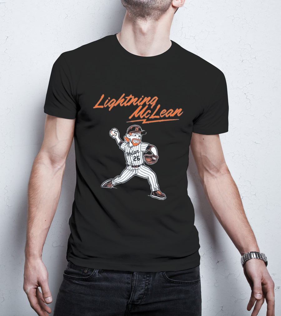 Lightning McLean Nolan 26 New York Mets T-Shirt