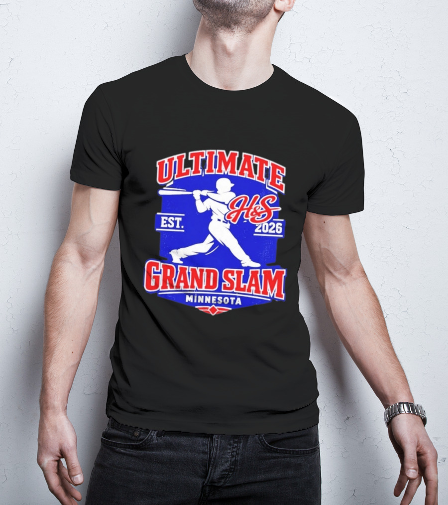 Ultimate H&S Grand Slam Baseball Minnesota Est 2026 T-Shirt