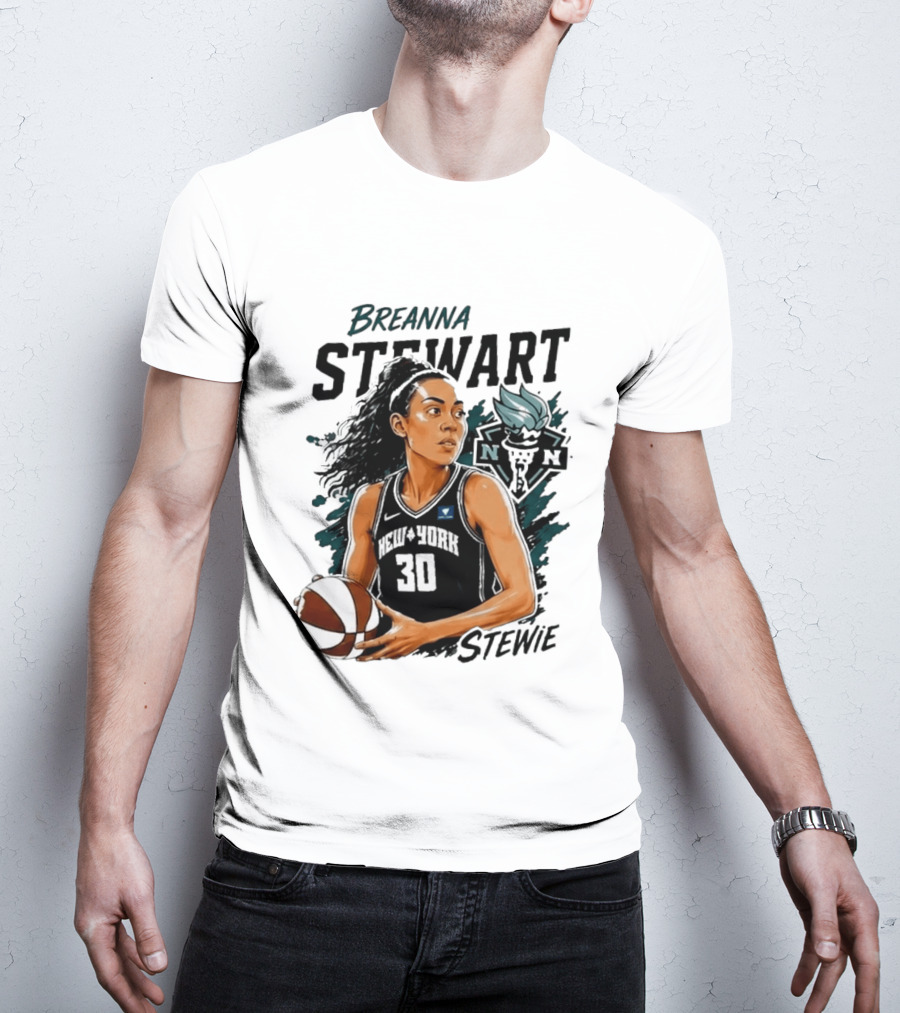 Breanna Stewart New York Liberty Stewie 30 Basketball Star T-Shirt