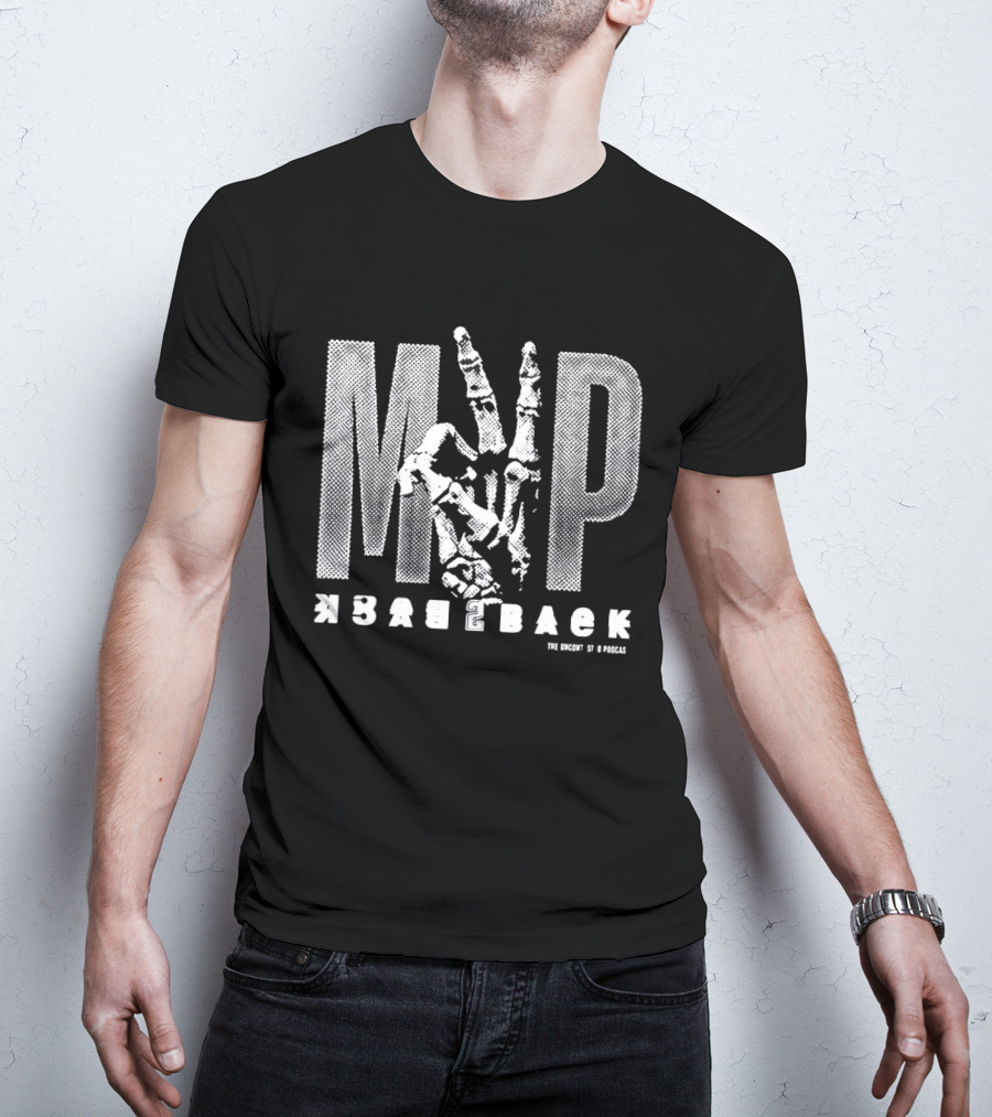 Shai Gilgeous Alexander MVP Back To Back 2025 2026 Oklahoma City Thunder NBA Skeleton Hand T-Shirt