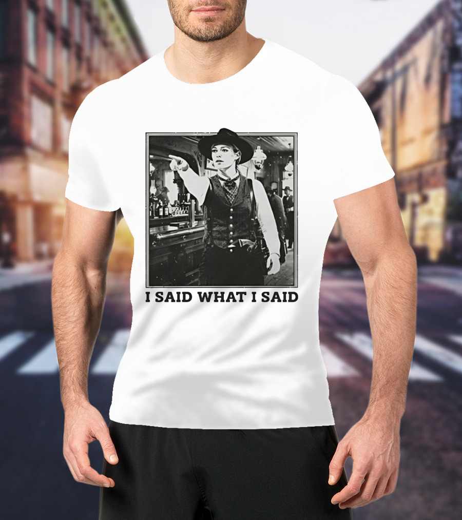 Sophie Cunningham Cowgirl I Said What I Said Indiana Fever T-Shirt