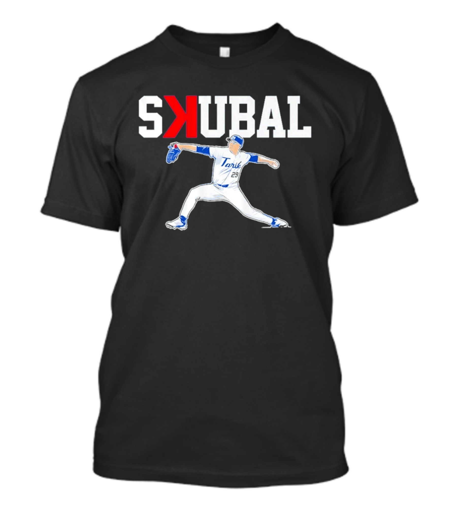 Tarik Skubal Pitching Pose Los Angeles Dodgers T-Shirt