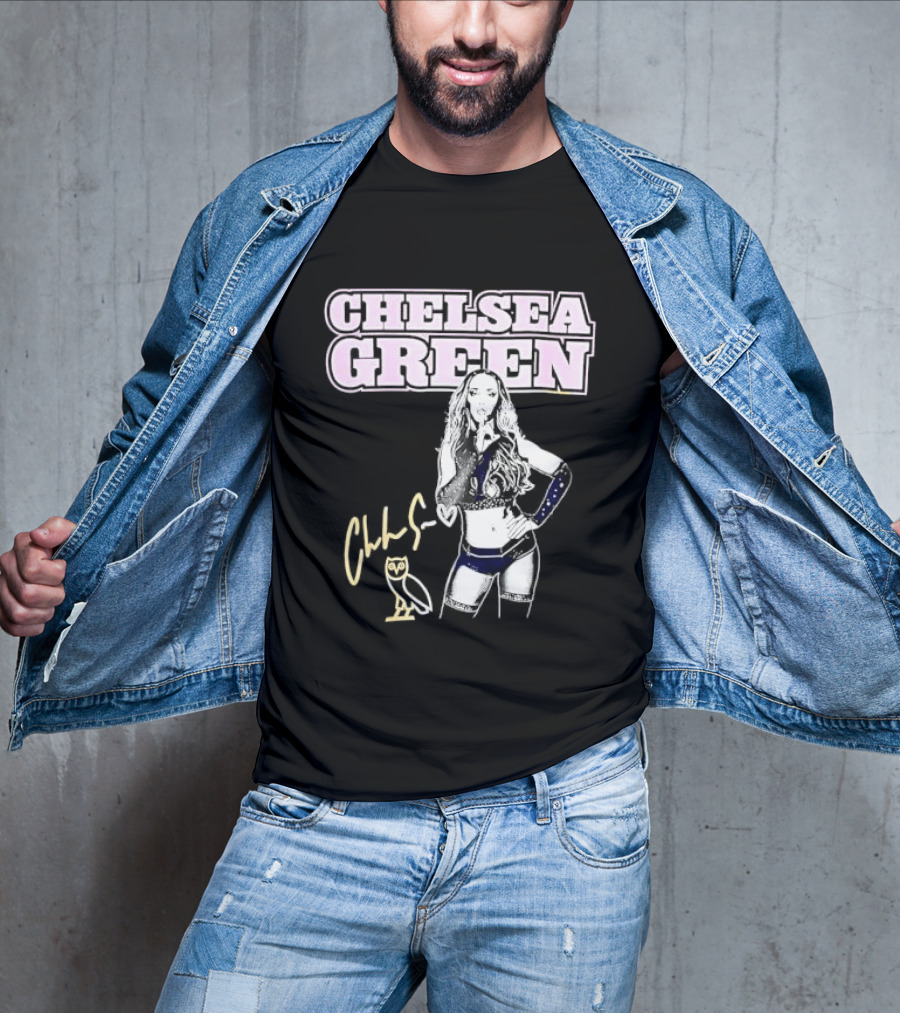 Chelsea Green Wrestling Owl Gesture Signature T-Shirt