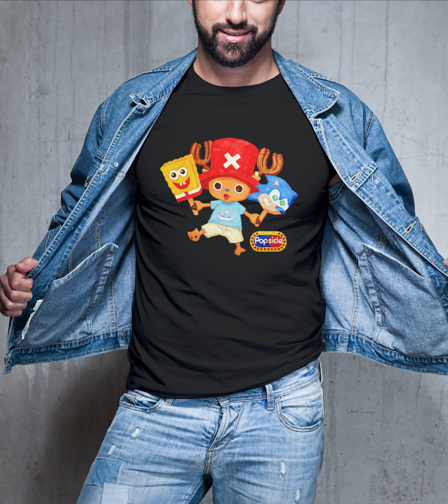 Chopper Popsicle SpongeBob Sonic T-Shirt