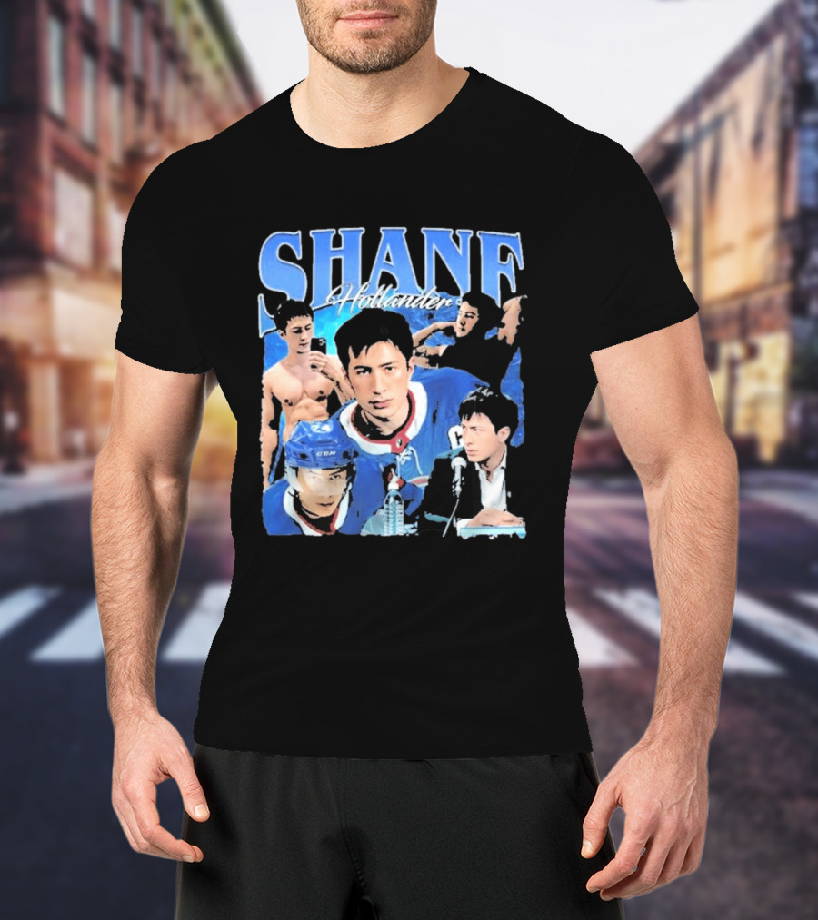 Shane Hollander Hockey Player Collage Hudson Williams T-Shirt