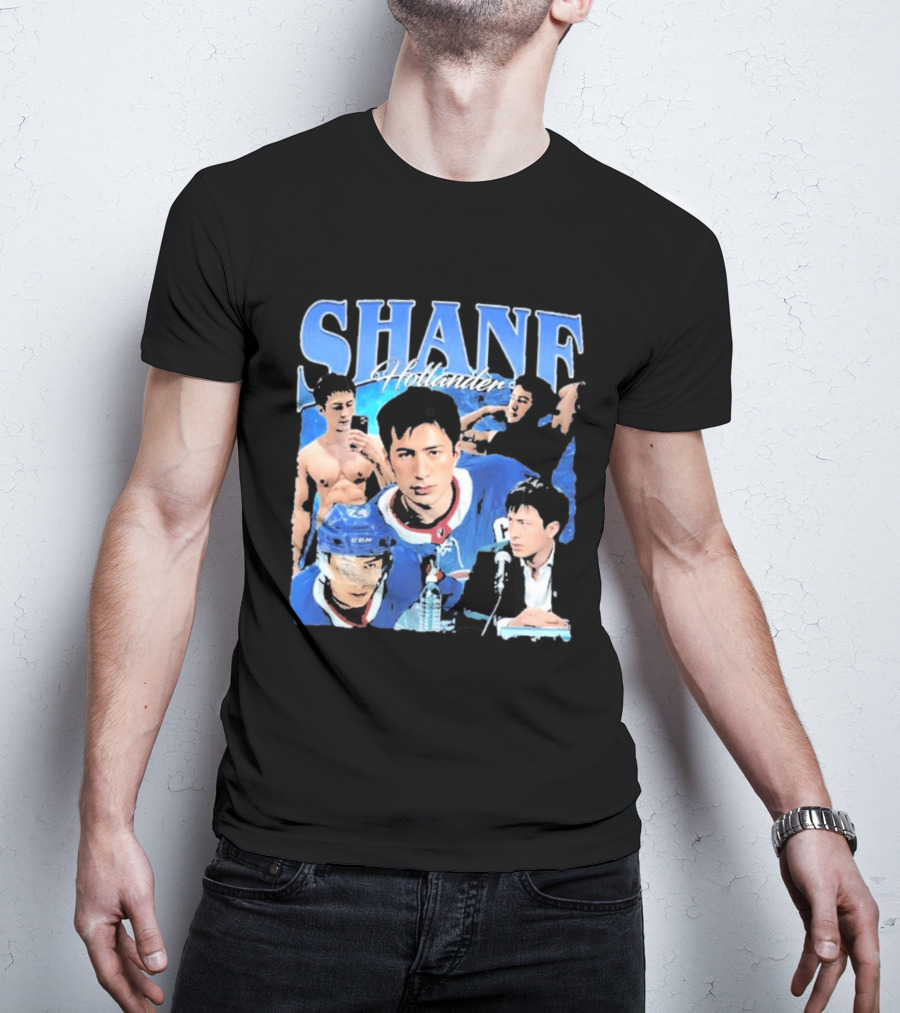 Shane Hollander Hockey Player Collage Hudson Williams T-Shirt