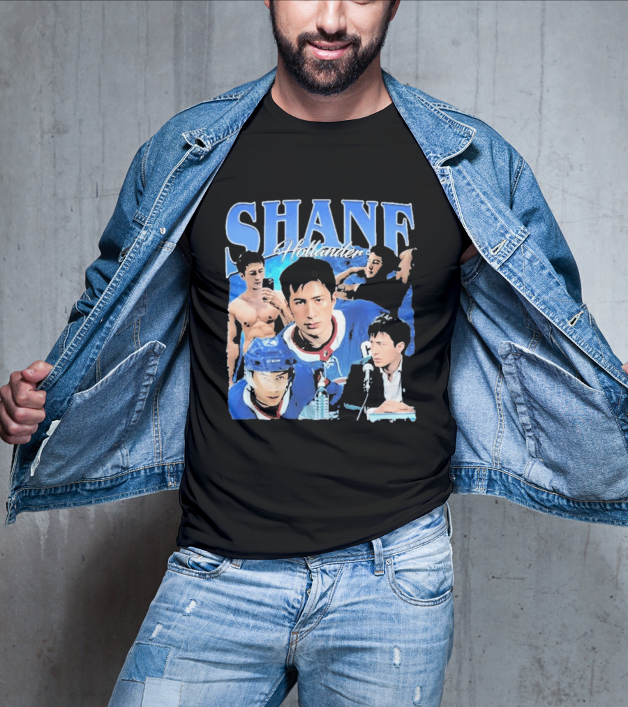 Shane Hollander Hockey Player Collage Hudson Williams T-Shirt