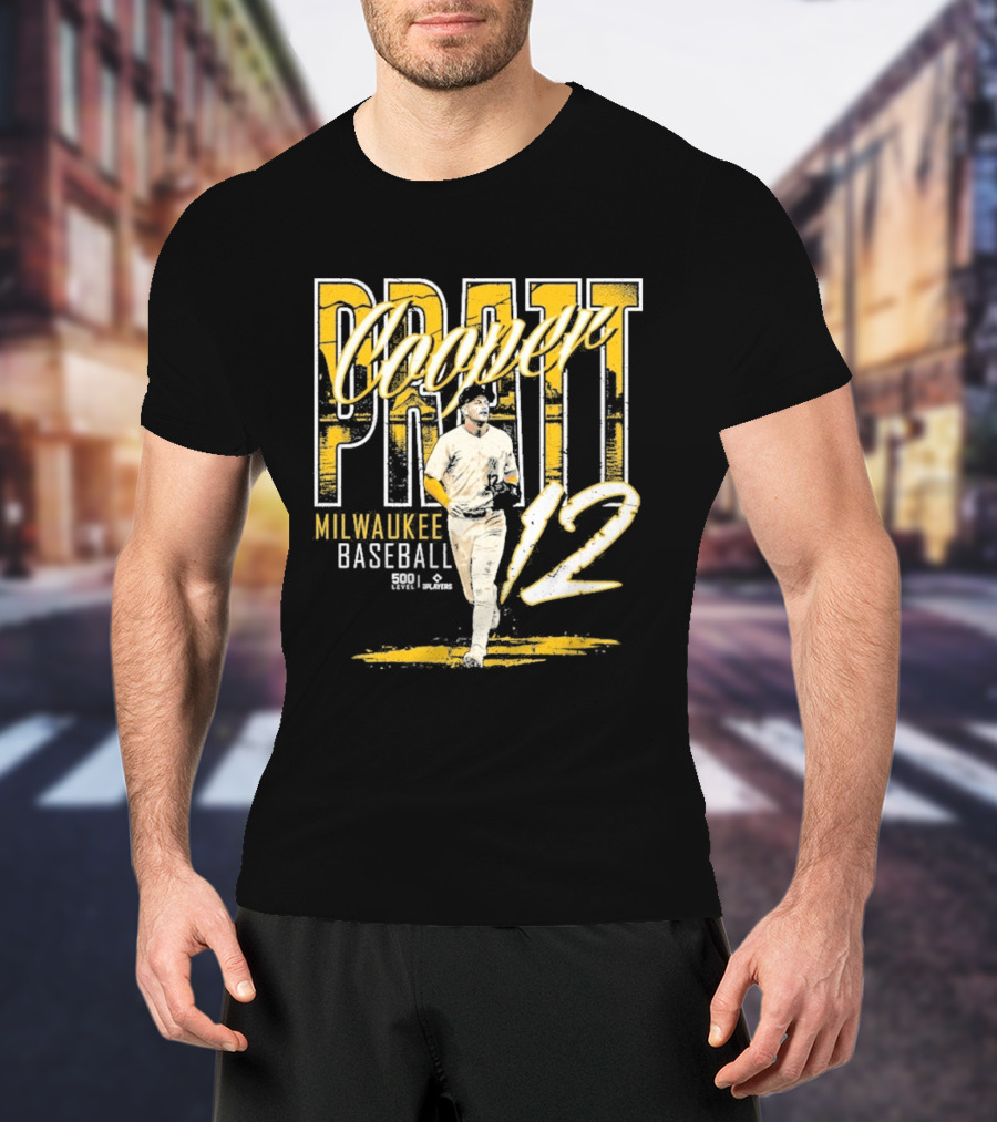 Cooper Pratt Milwaukee Baseball 12 Player Name T-Shirt