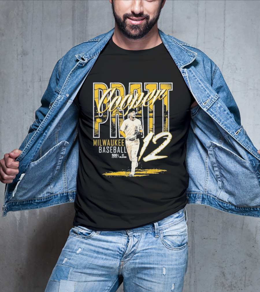 Cooper Pratt Milwaukee Baseball 12 Player Name T-Shirt