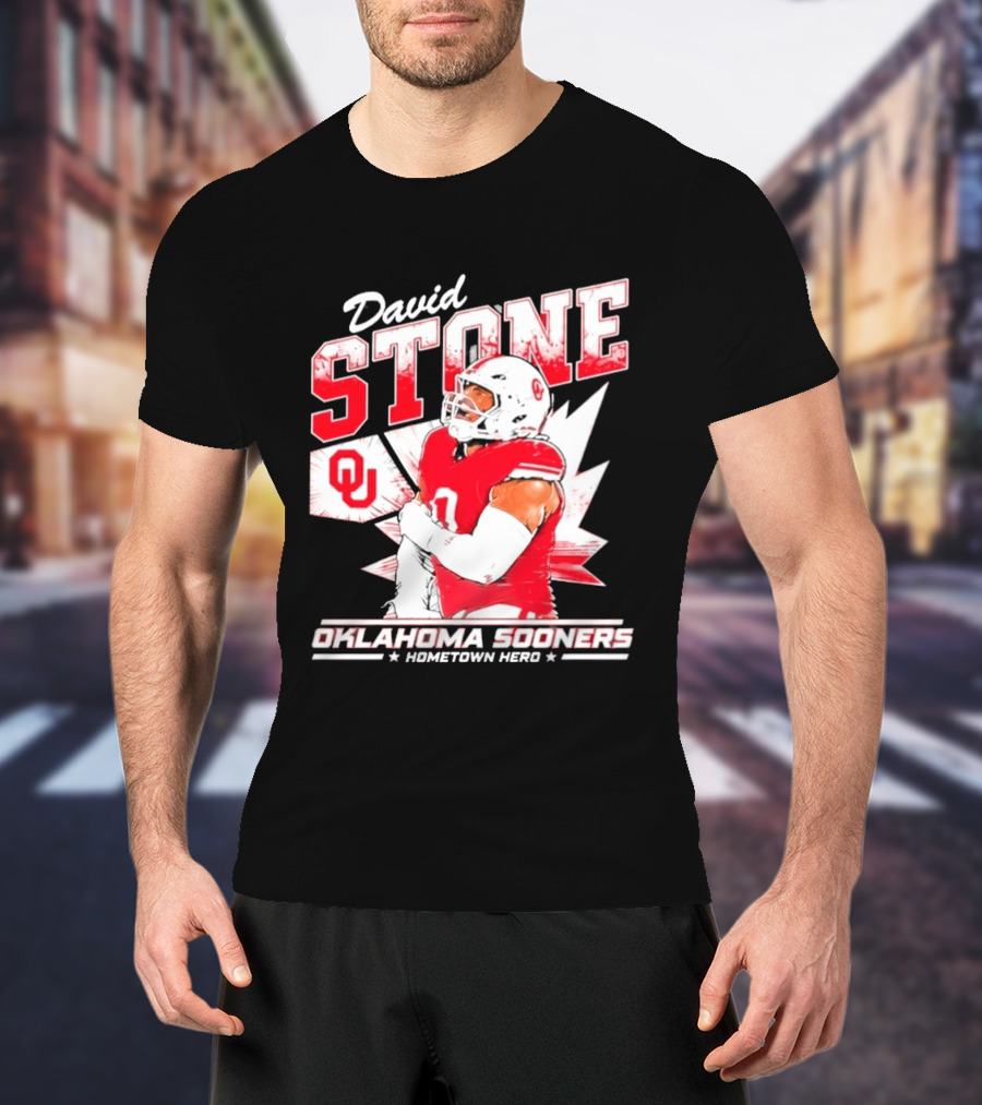 David Stone Oklahoma Sooners Hometown Hero OU Football Star T-Shirt