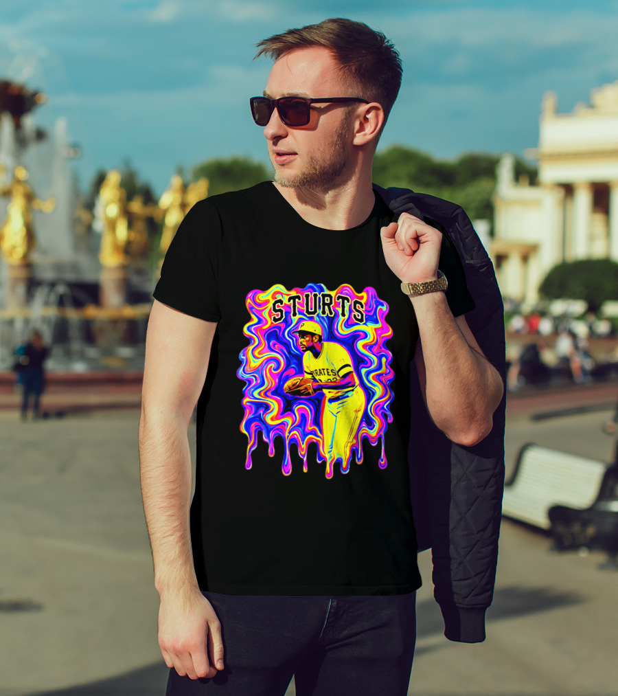 Pirates Dock Ellis Psychedelic Sturts Baseball Pitcher T-Shirt