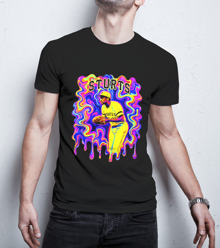 Pirates Dock Ellis Psychedelic Sturts Baseball Pitcher T-Shirt