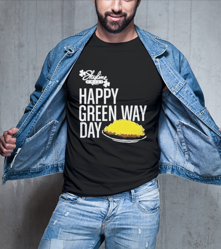 Skyline Chili Happy Green Way Day Cheese Coney Celebration T-Shirt