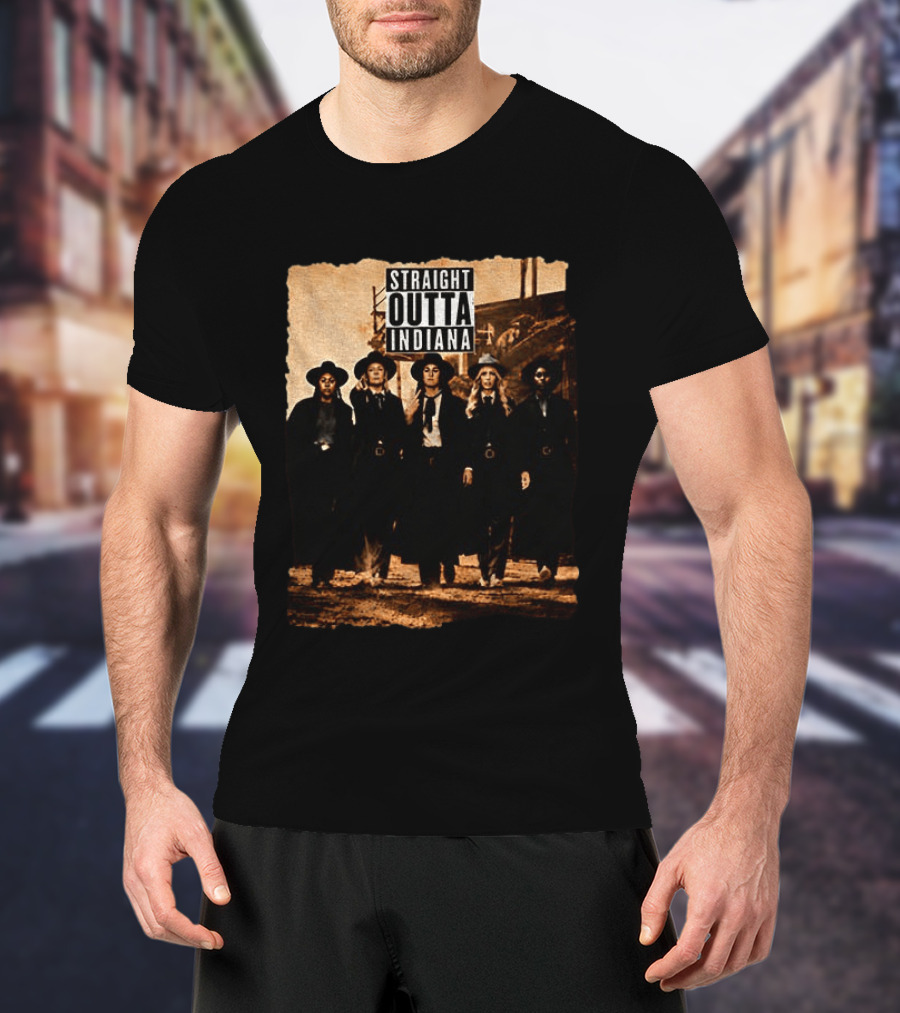 Sophie Cunningham Caitlin Clark Indiana Fever Basketball Feverstone Straight Outta Indiana 2026 T-Shirt