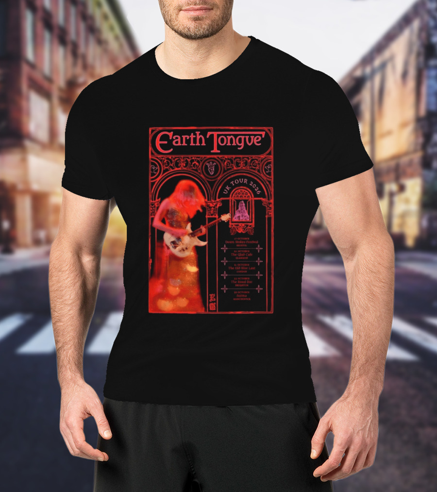 Earth Tongue UK Tour 2026 Down Stokes Festival Bristol Gilded Gothic Artistry T-Shirt