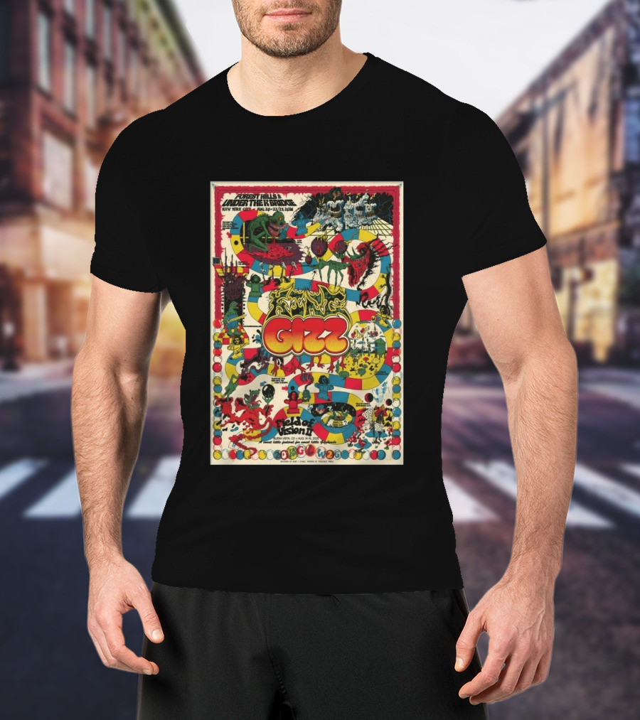 King Gizzard And The Lizard Wizard Forest Hills Under The Ring NYC Aug 2026 Field Of Vision II T-Shirt
