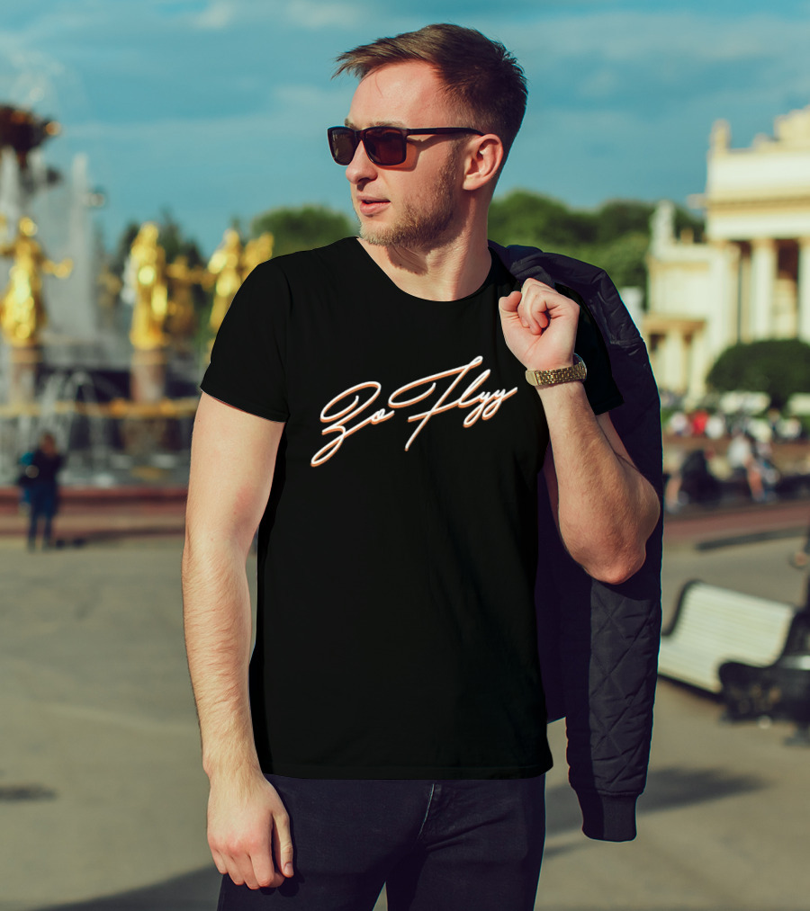 Go Flyy Script Bold Cursive T-Shirt