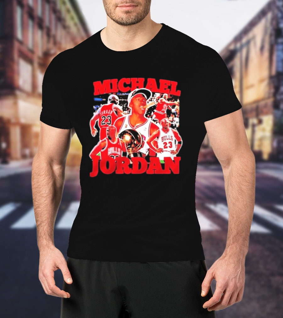 Michael Jordan Chicago Bulls 23 Basketball Legend NBA Champion T-Shirt