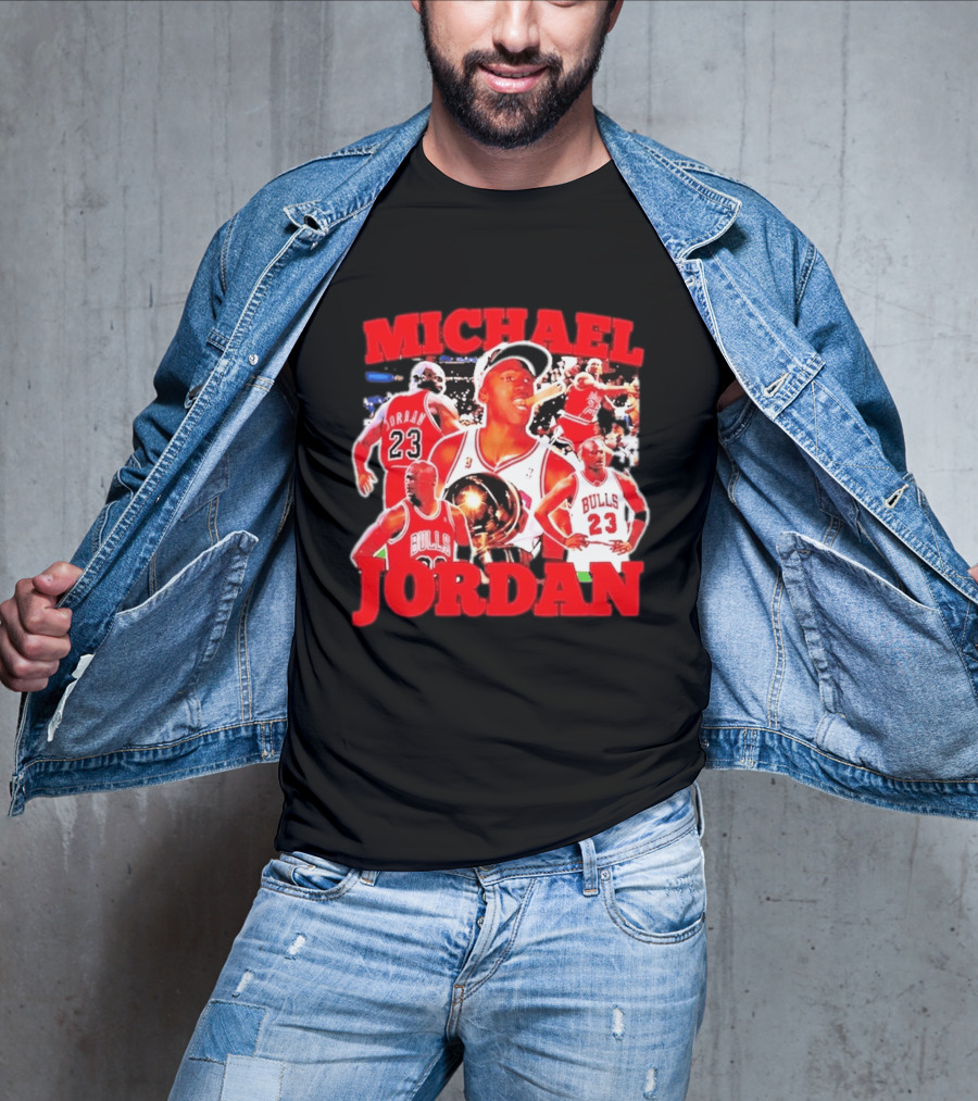 Michael Jordan Chicago Bulls 23 Basketball Legend NBA Champion T-Shirt
