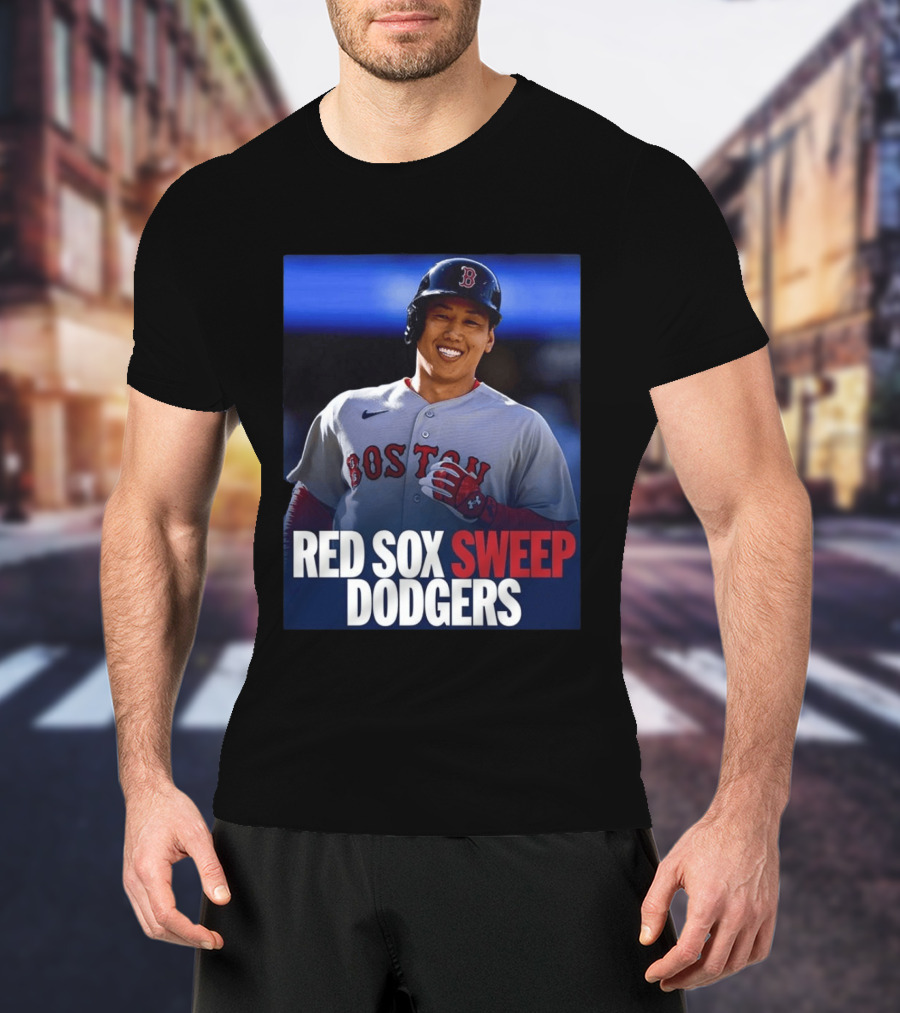 Boston Red Sox Sweep Dodgers Victory Celebration 2026 T-Shirt