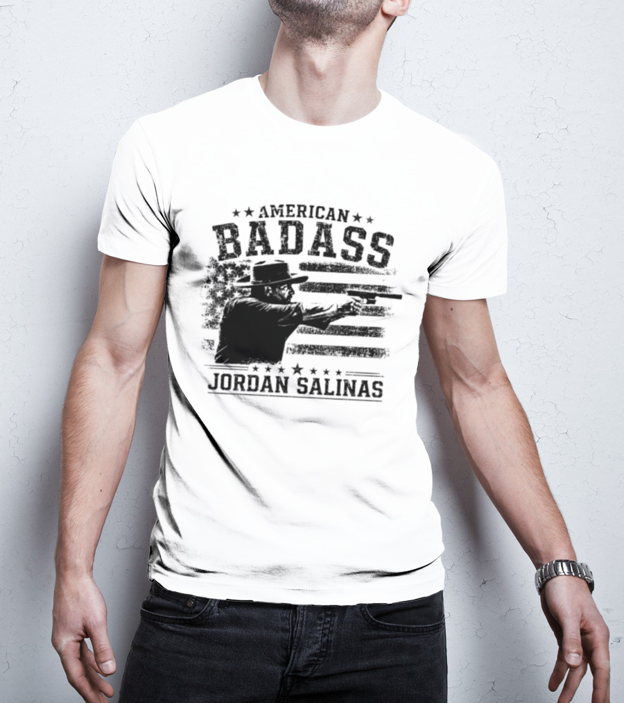 American Badass Jordan Salinas True Patriot USA Flag T-Shirt