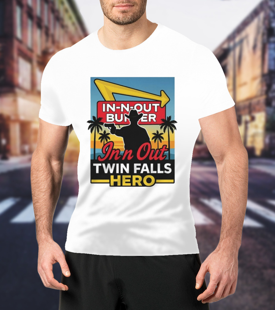 In N Out Burger Twin Falls Hero Retro Western 2026 T-Shirt