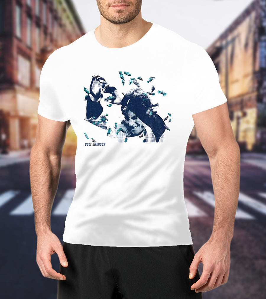 Colt Emerson Walk Off Bubble Gum Bath Mariners Baseball T-Shirt