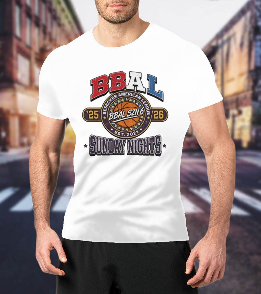 Dave Portnoy Besecker American League BBAL SZN 6 Sunday Nights 2025 2026 T-Shirt