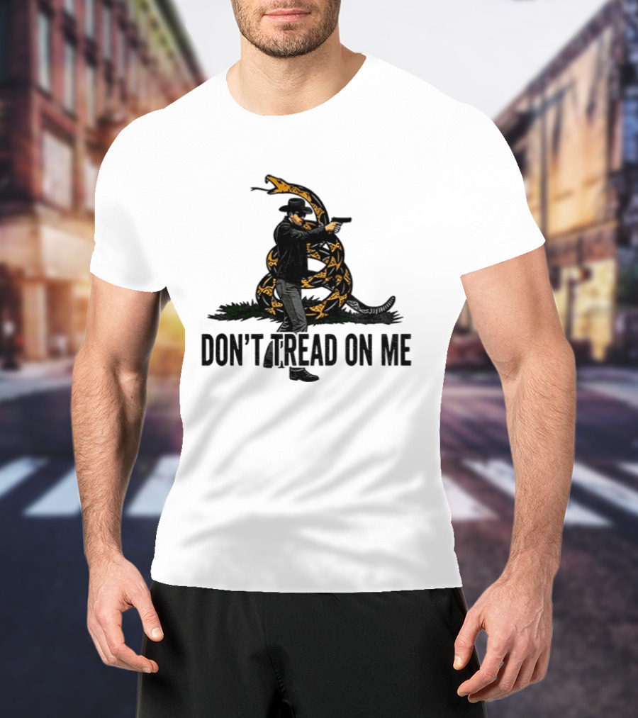 Jordan Salinas Don't Tread On Me Cowboy Snake Stand America T-Shirt