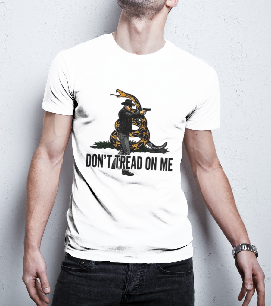 Jordan Salinas Don't Tread On Me Cowboy Snake Stand America T-Shirt
