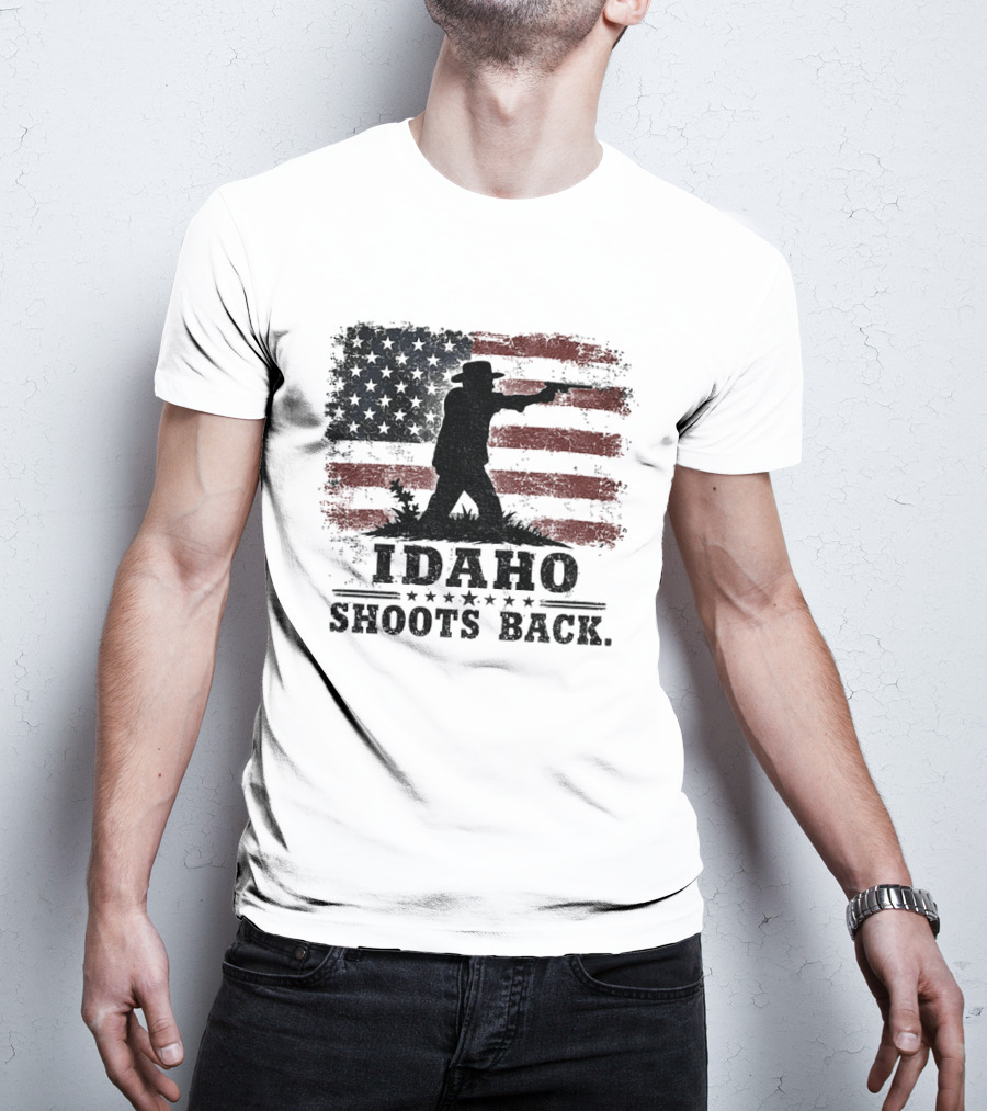 Idaho Shoots Back American Hero Flag T-Shirt
