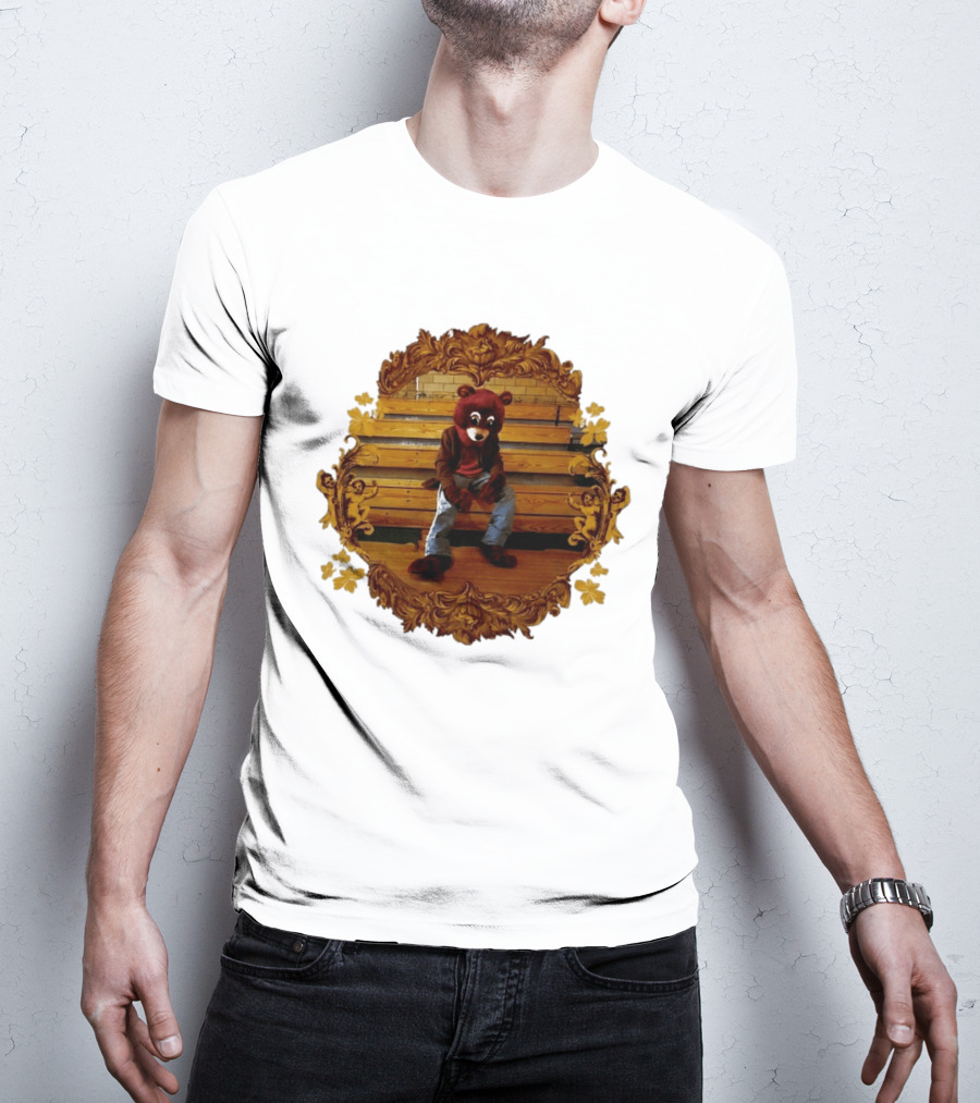 Kanye West The College Dropout Bear Seated In Ornate Frame T-Shirt