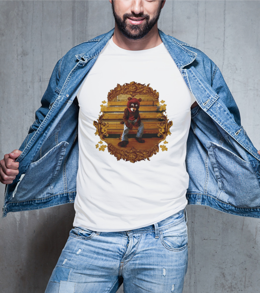 Kanye West The College Dropout Bear Seated In Ornate Frame T-Shirt