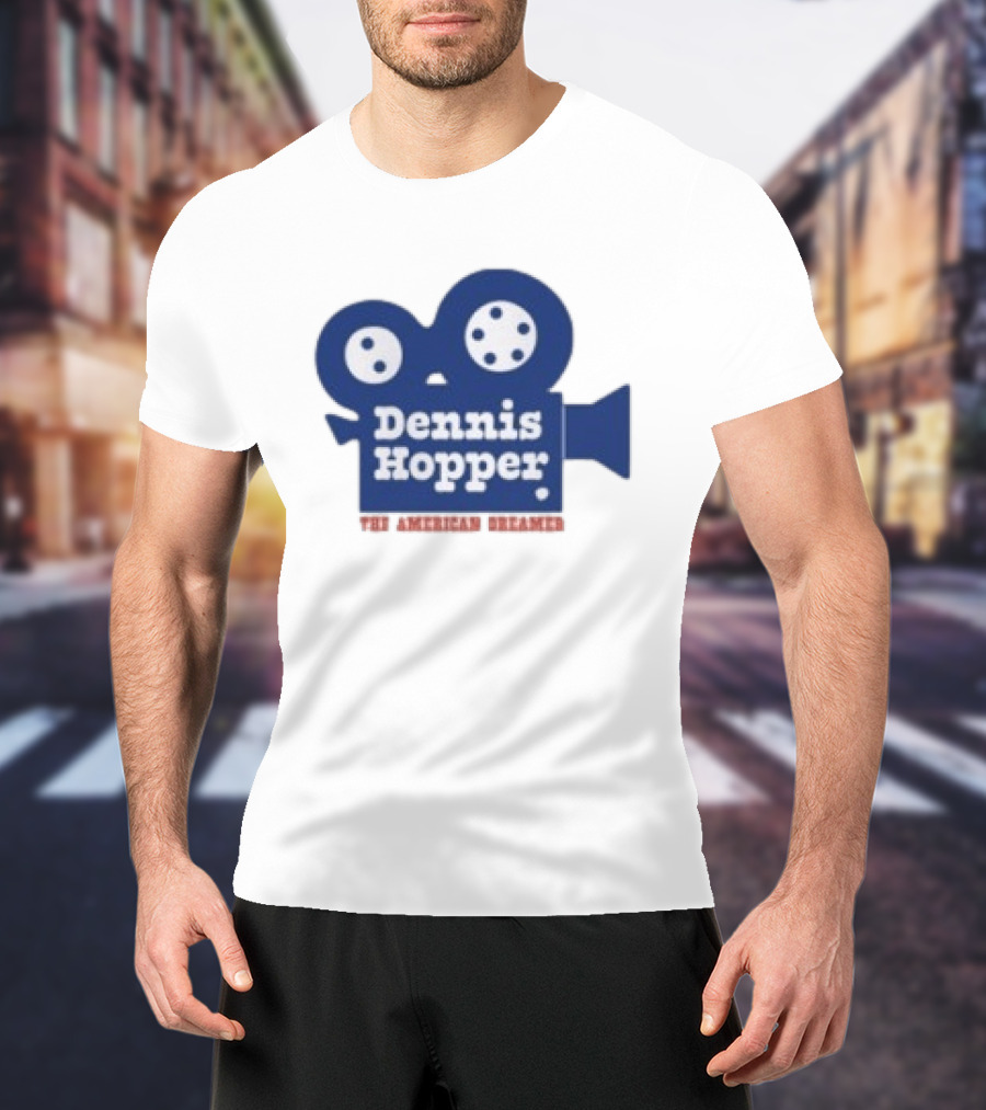 Dennis Hopper The American Dreamer Movie Camera T-Shirt