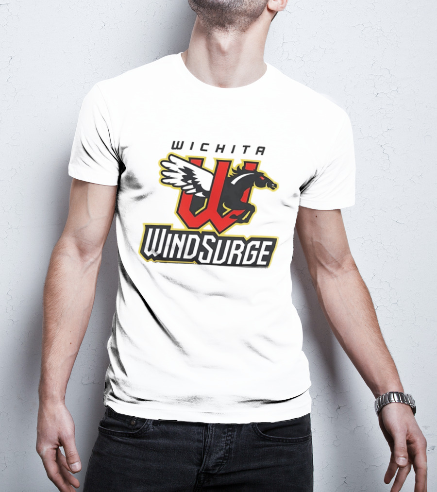 Wichita Wind Surge Black Pegasus Red W T-Shirt