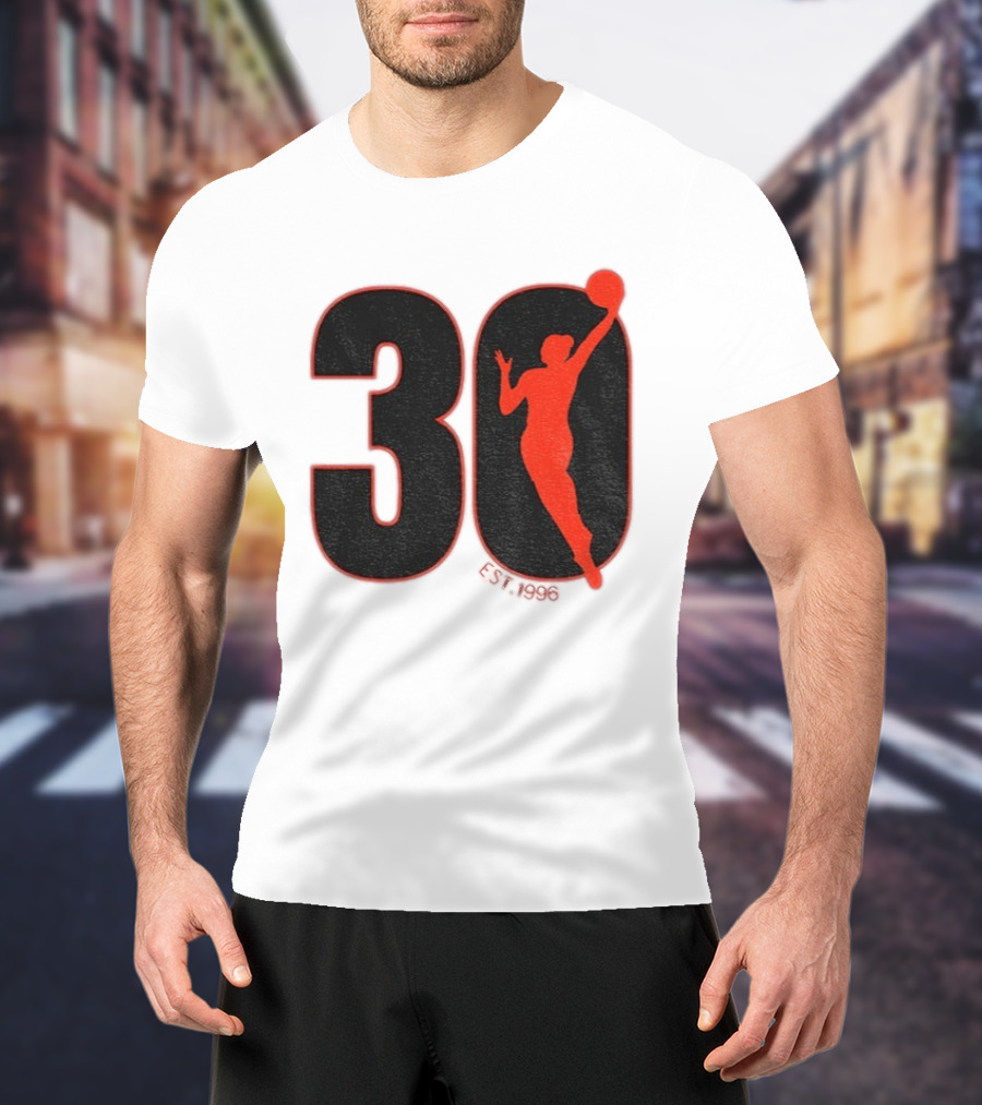 WNBA 30th Anniversary 1996 Basketball Player T-Shirt