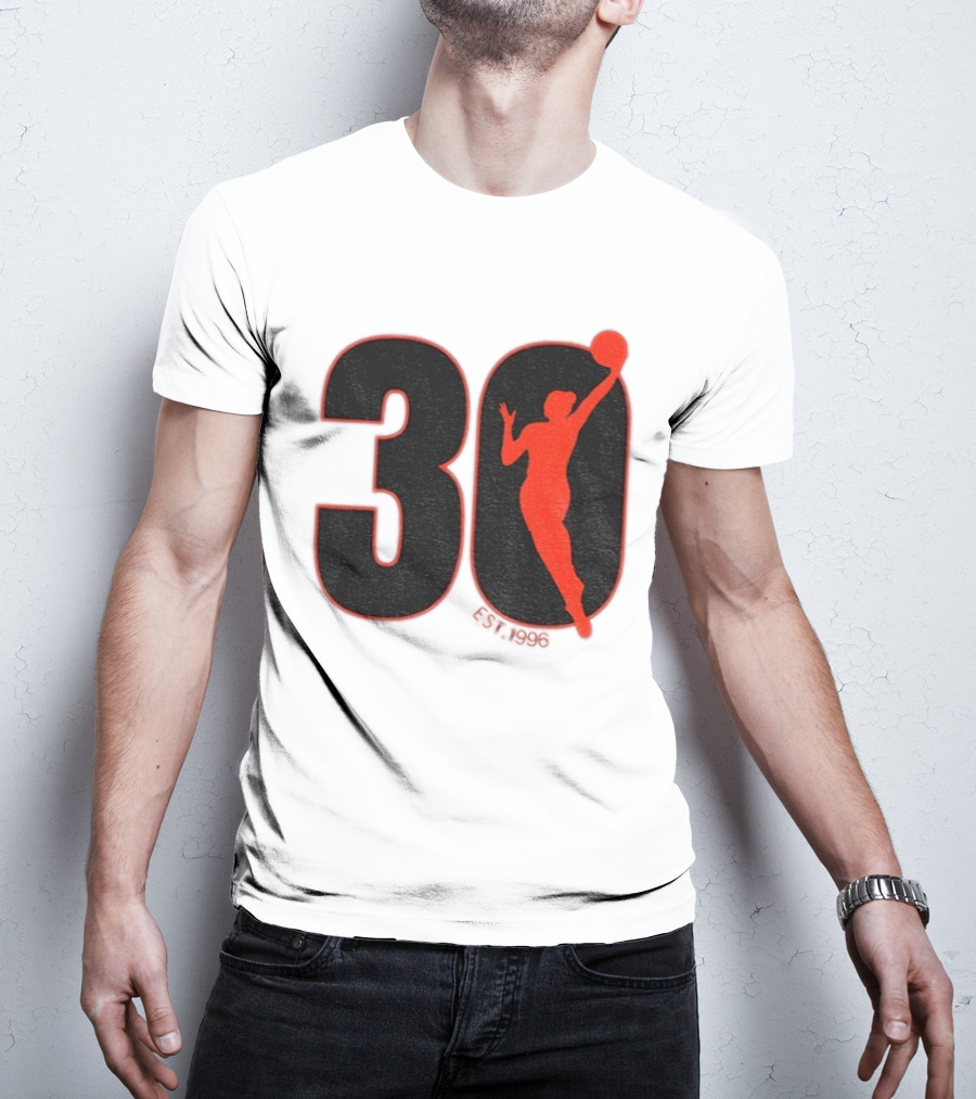 WNBA 30th Anniversary 1996 Basketball Player T-Shirt