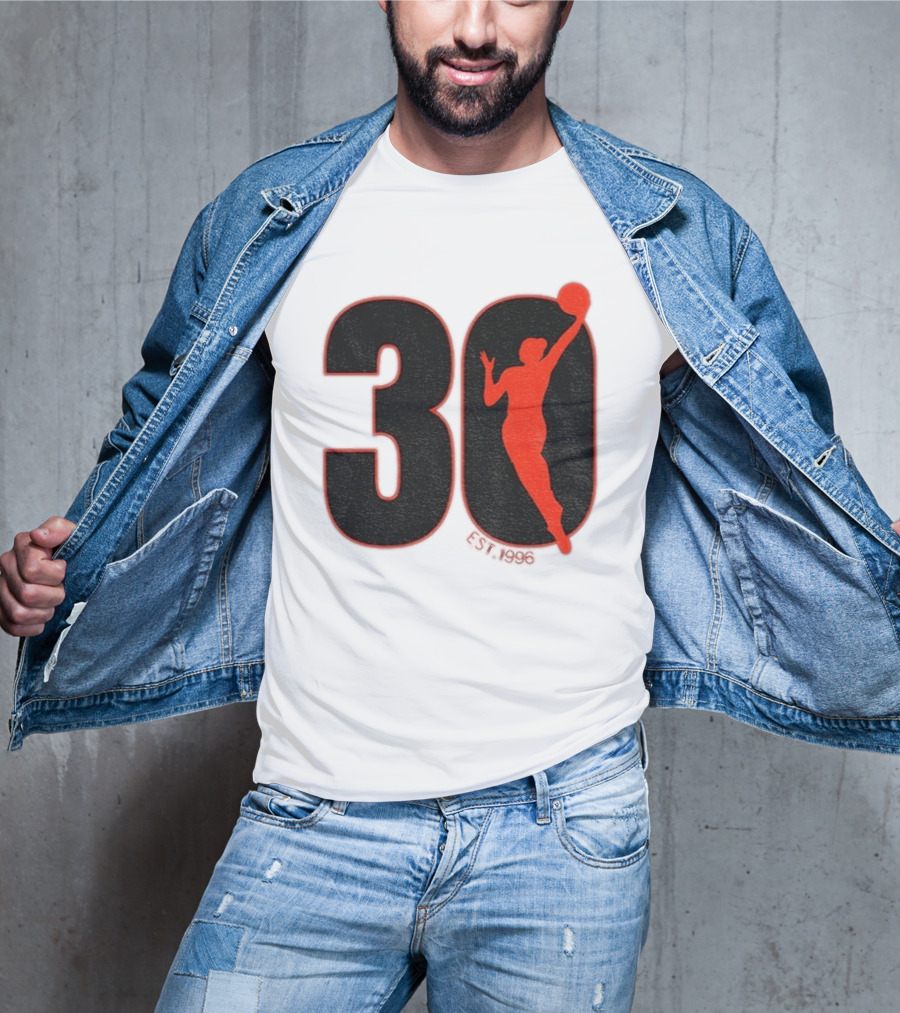 WNBA 30th Anniversary 1996 Basketball Player T-Shirt