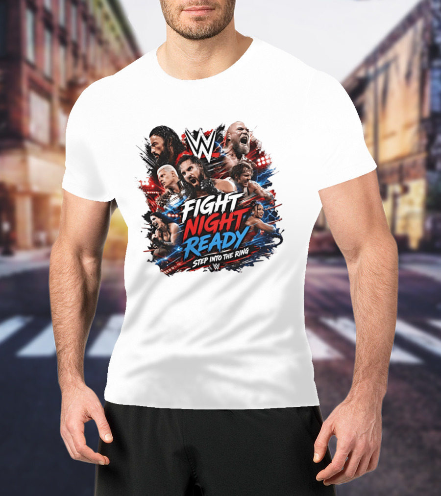 WWE Fight Night Ready Step Into The Ring SummerSlam Superstars T-Shirt