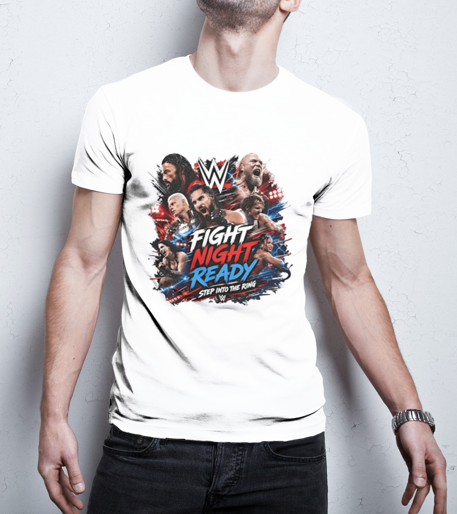WWE Fight Night Ready Step Into The Ring SummerSlam Superstars T-Shirt