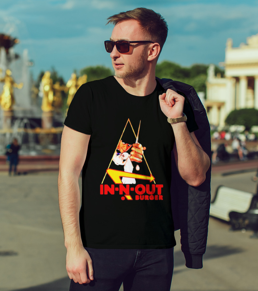A Work Orange In N Out Burger Logo Mashup T-Shirt